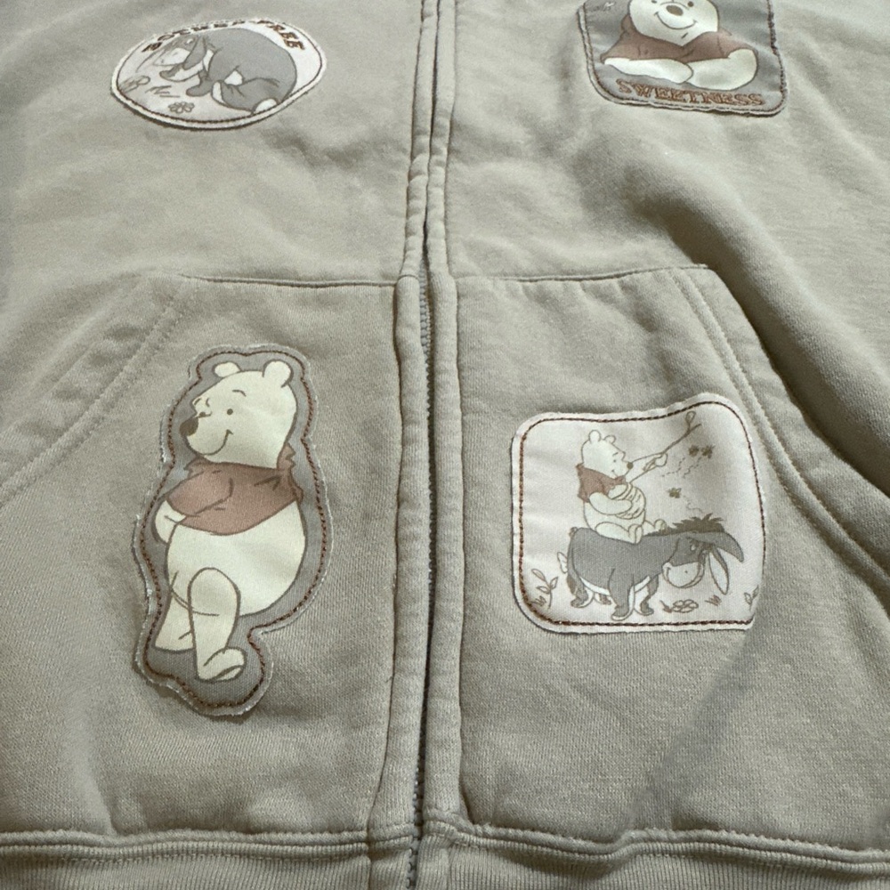 Disney Winnie The Pooh Women’s Full Zip Character Hooded Jacket Oversized XS - Picture 3 of 10